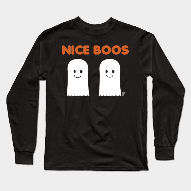 NICE BOOS Long Sleeve T-Shirt by toddgoldmanart